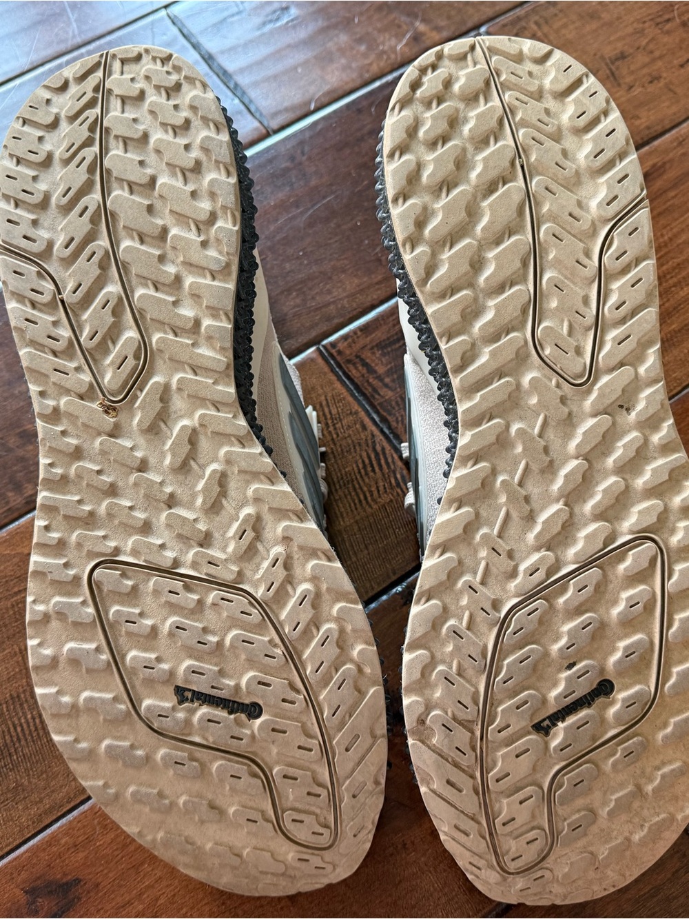 adidas Men’s Knit Sneakers in Light Beige with Gray 4D Midsole - Picture 6 of 7